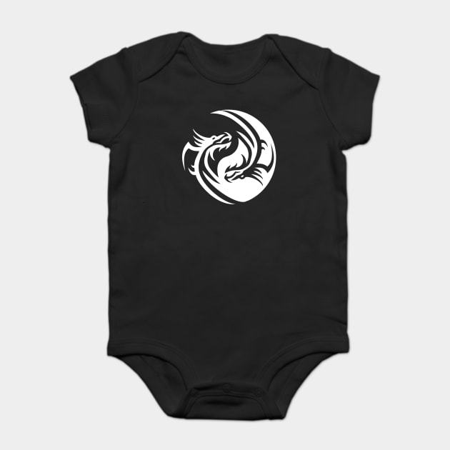 Yin Yang Dragons Symbol Cheeky Witch Baby Bodysuit by Cheeky Witch